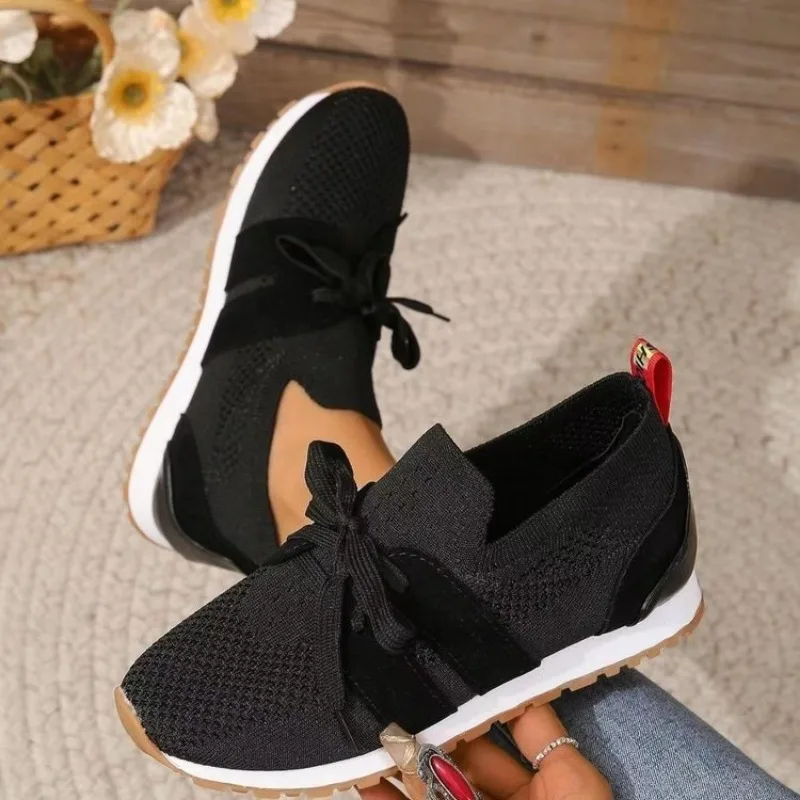 Hazel Shoes | Mesh Lace-Up Comfy Sneakers - Image 3