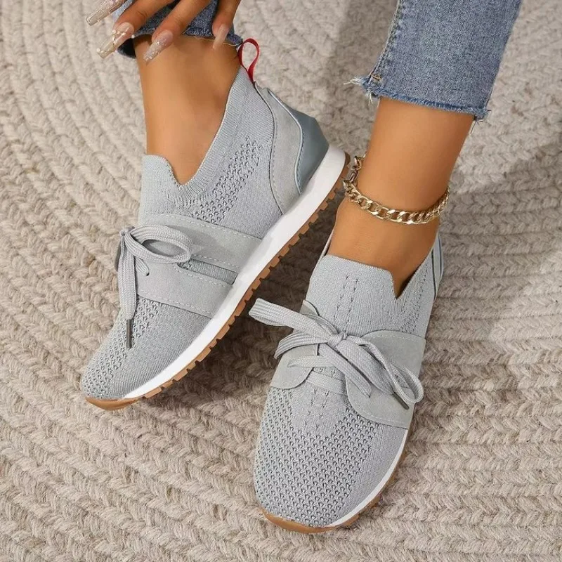 Hazel Shoes | Mesh Lace-Up Comfy Sneakers - Image 5