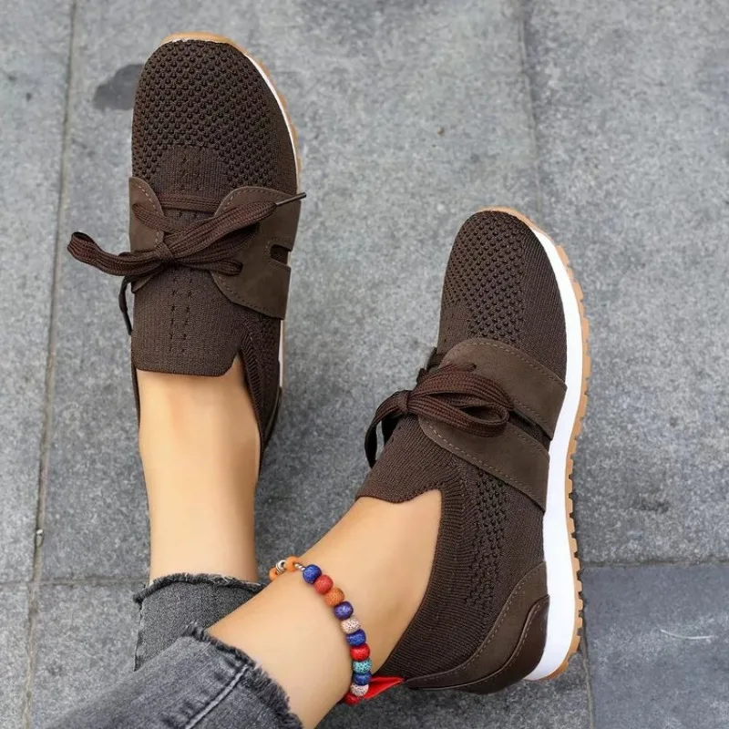 Hazel Shoes | Mesh Lace-Up Comfy Sneakers - Image 6