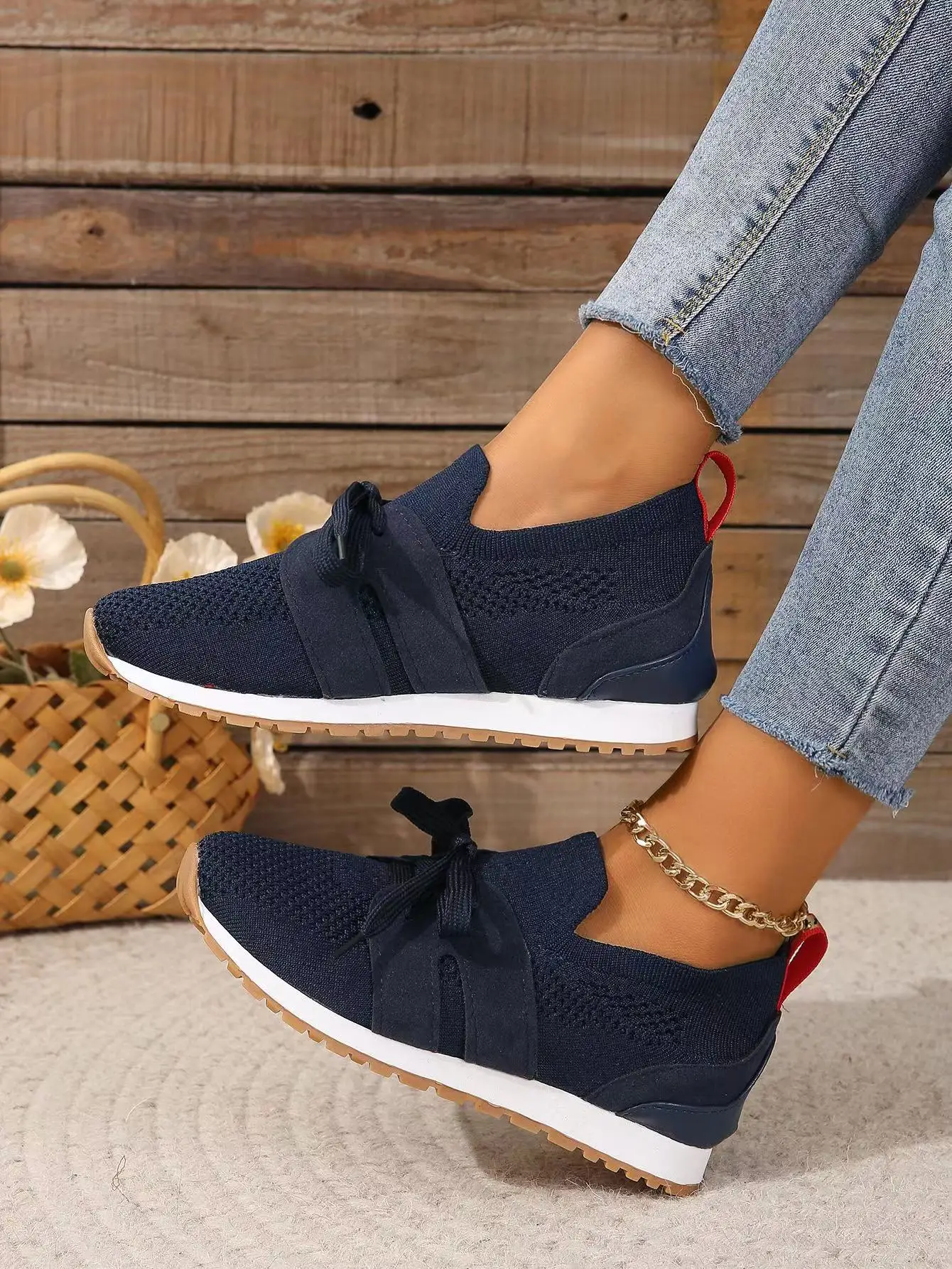 Hazel Shoes | Mesh Lace-Up Comfy Sneakers - Image 9