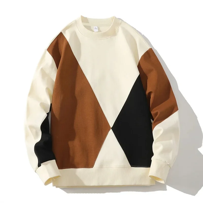 Henry Fleece Relaxed Fit Sweater | Colorblock Crewneck Men’s Sweater - Image 4