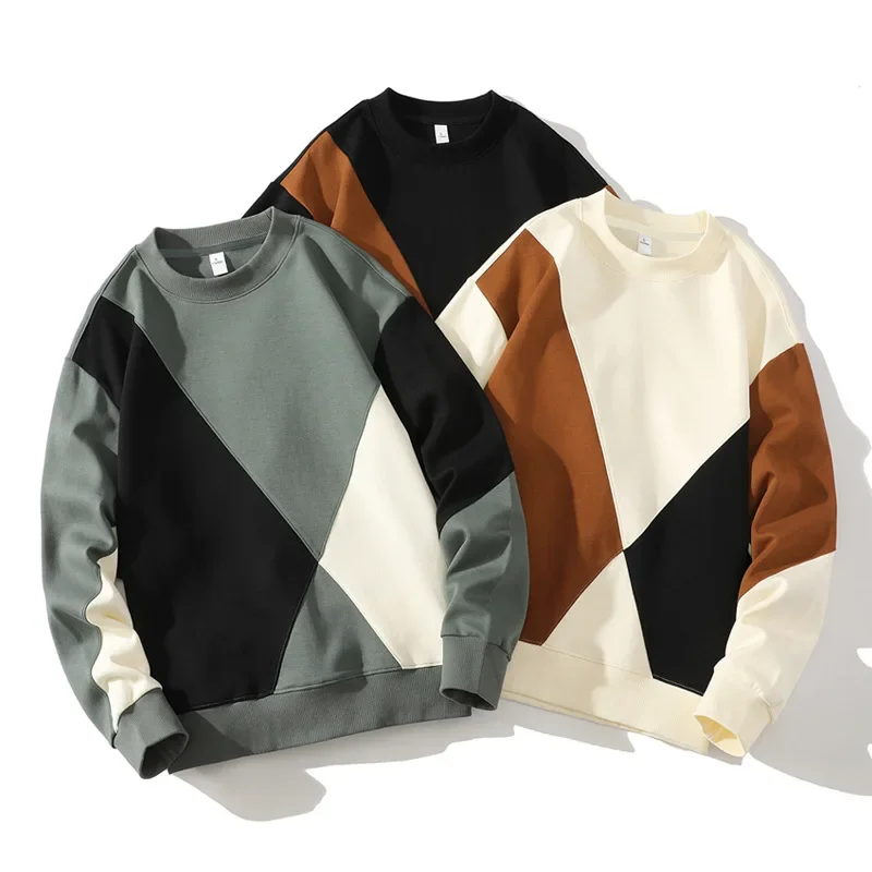 Henry Fleece Relaxed Fit Sweater | Colorblock Crewneck Men’s Sweater - Image 5