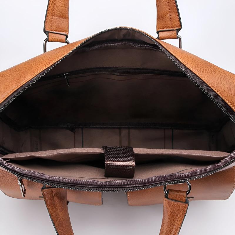 Henry Structured Messenger Bag | Detachable Strap Buckle Closure Messenger Bag - Image 3