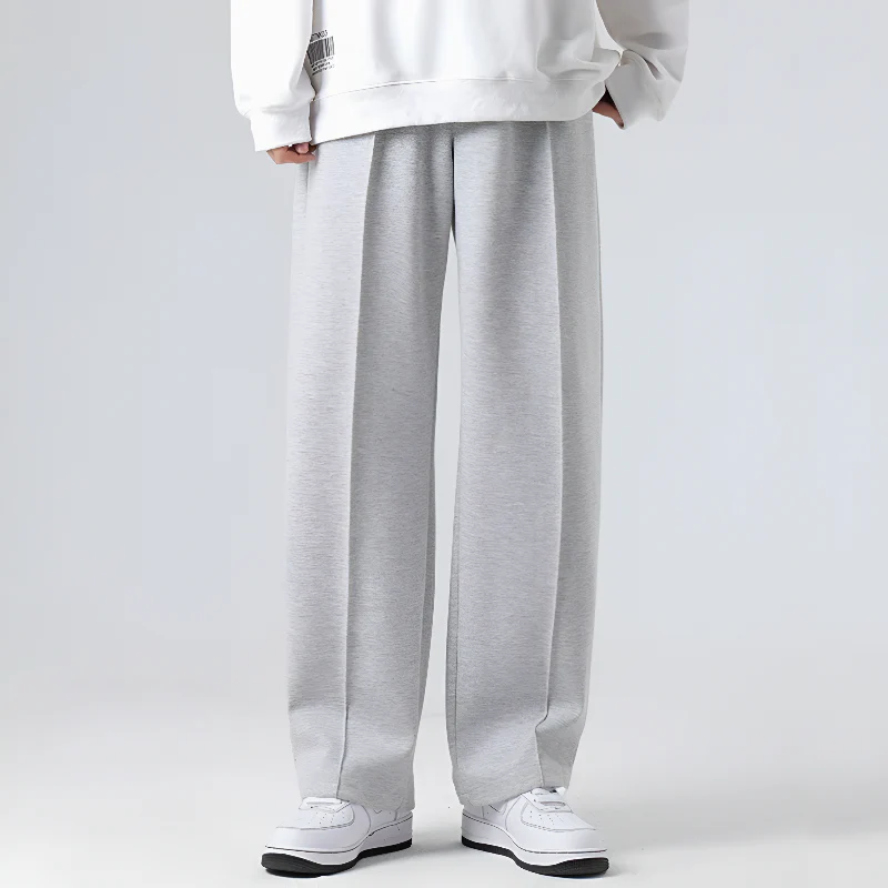 Henry Loose Pleated Trousers | Solid Full-Length Trousers - Image 3