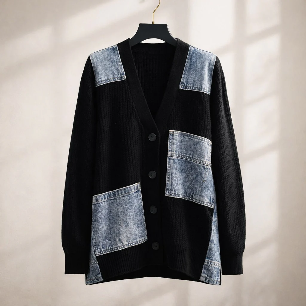 Isabella Relaxed Fit Cardigan | Button Front Hip-Length Cardigan - Image 4