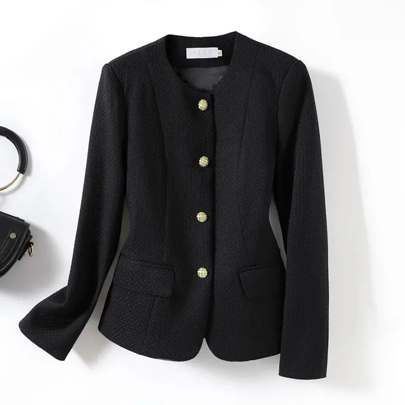 Isabella Tailored Jacket | Button Front Flap Pockets Jacket