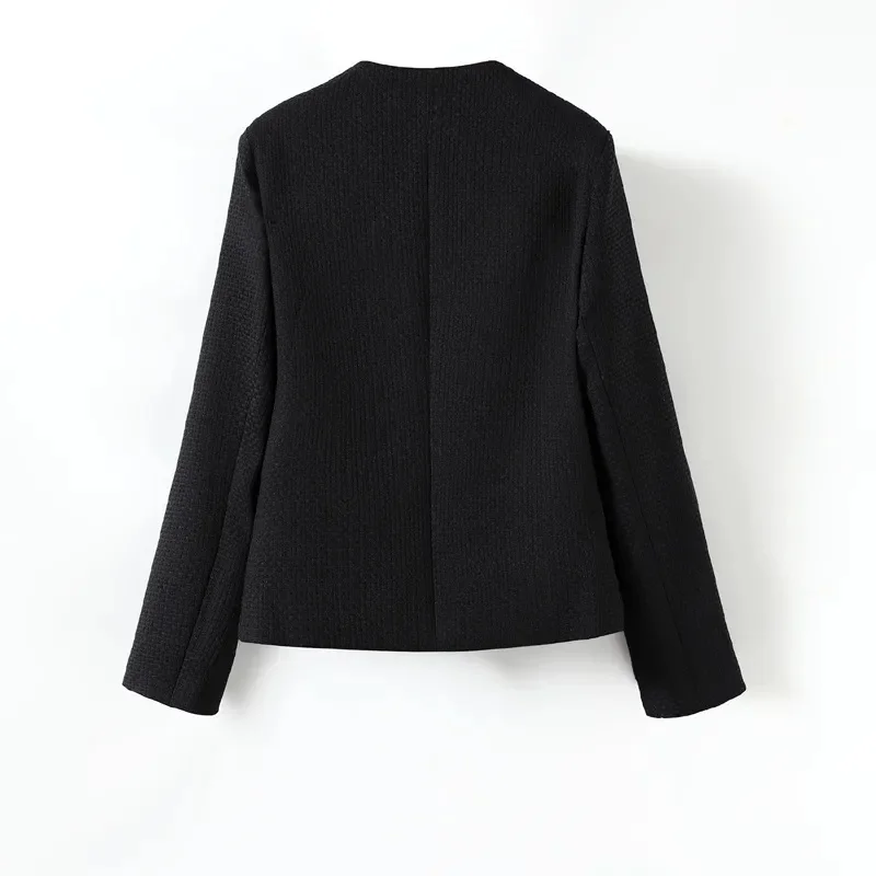 Isabella Tailored Jacket | Button Front Flap Pockets Jacket - Image 2