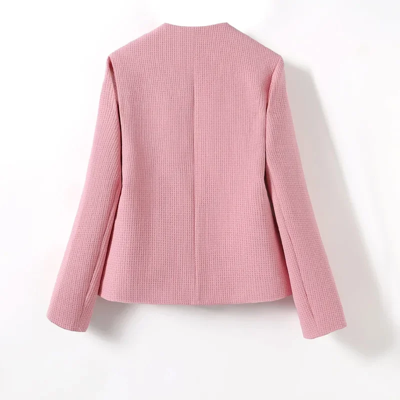 Isabella Tailored Jacket | Button Front Flap Pockets Jacket - Image 5