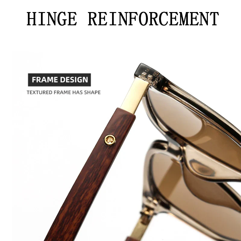 Isla Geometric Frame Sunglasses | Wood Temples Sunglasses - Image 12
