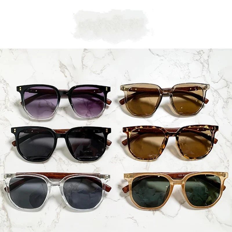 Isla Geometric Frame Sunglasses | Wood Temples Sunglasses - Image 9