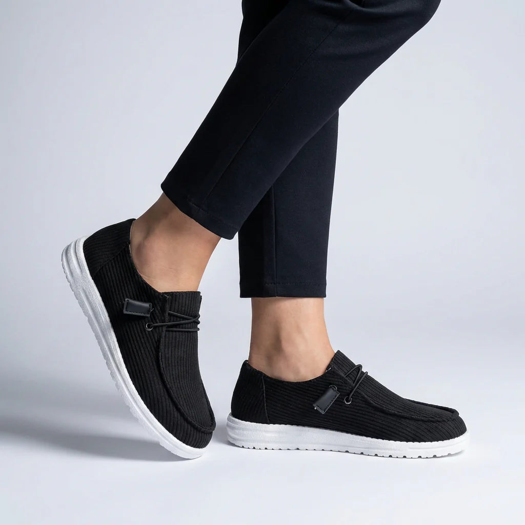 Isla Low-Cut Slip-On Shoes | Ribbed Lace Detail Slip-On Shoes