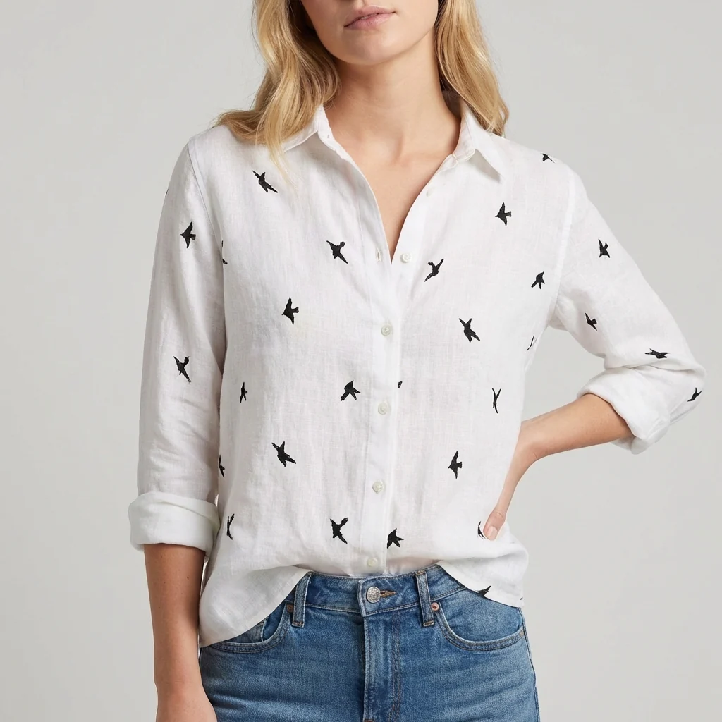 Isla Relaxed Fit Blouse | Floral Long Sleeve Blouse - Image 14