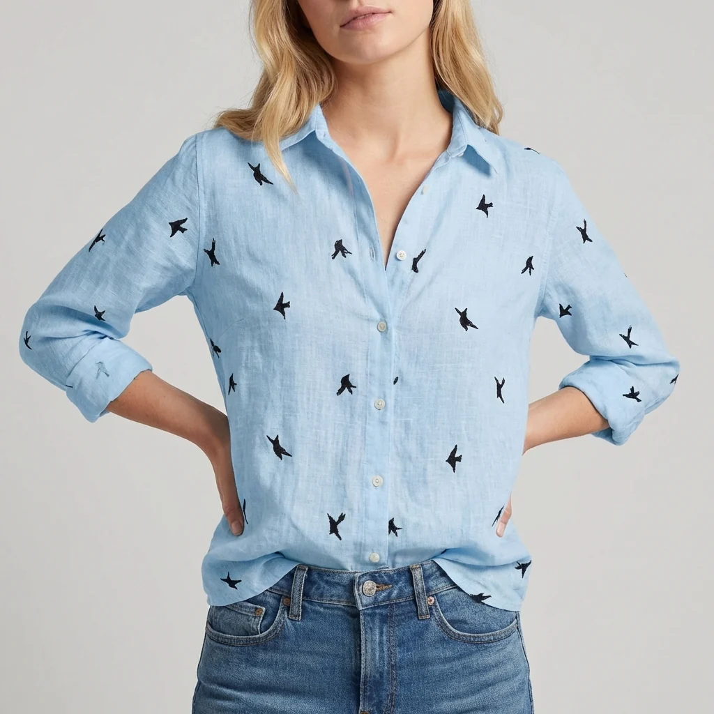 Isla Relaxed Fit Blouse | Floral Long Sleeve Blouse - Image 7