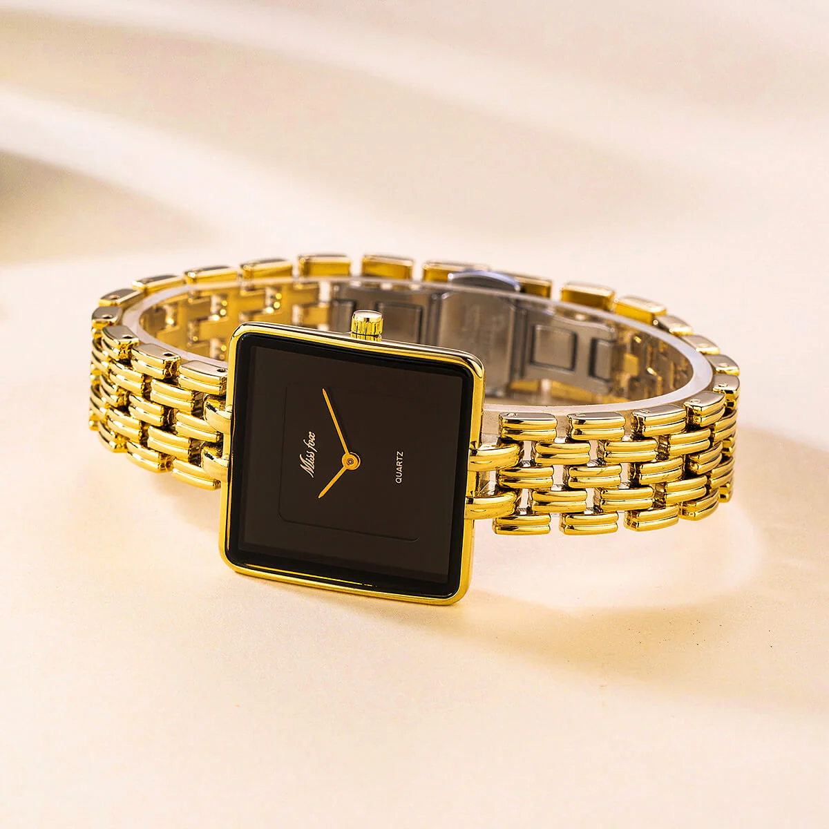 Isla Square Case Wristwatch | Link Bracelet Dial Wristwatch - Image 4