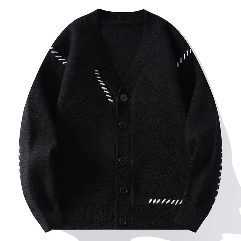 Jack Relaxed Fit Cardigan | V-Neck Long Sleeve Cardigan - Image 5