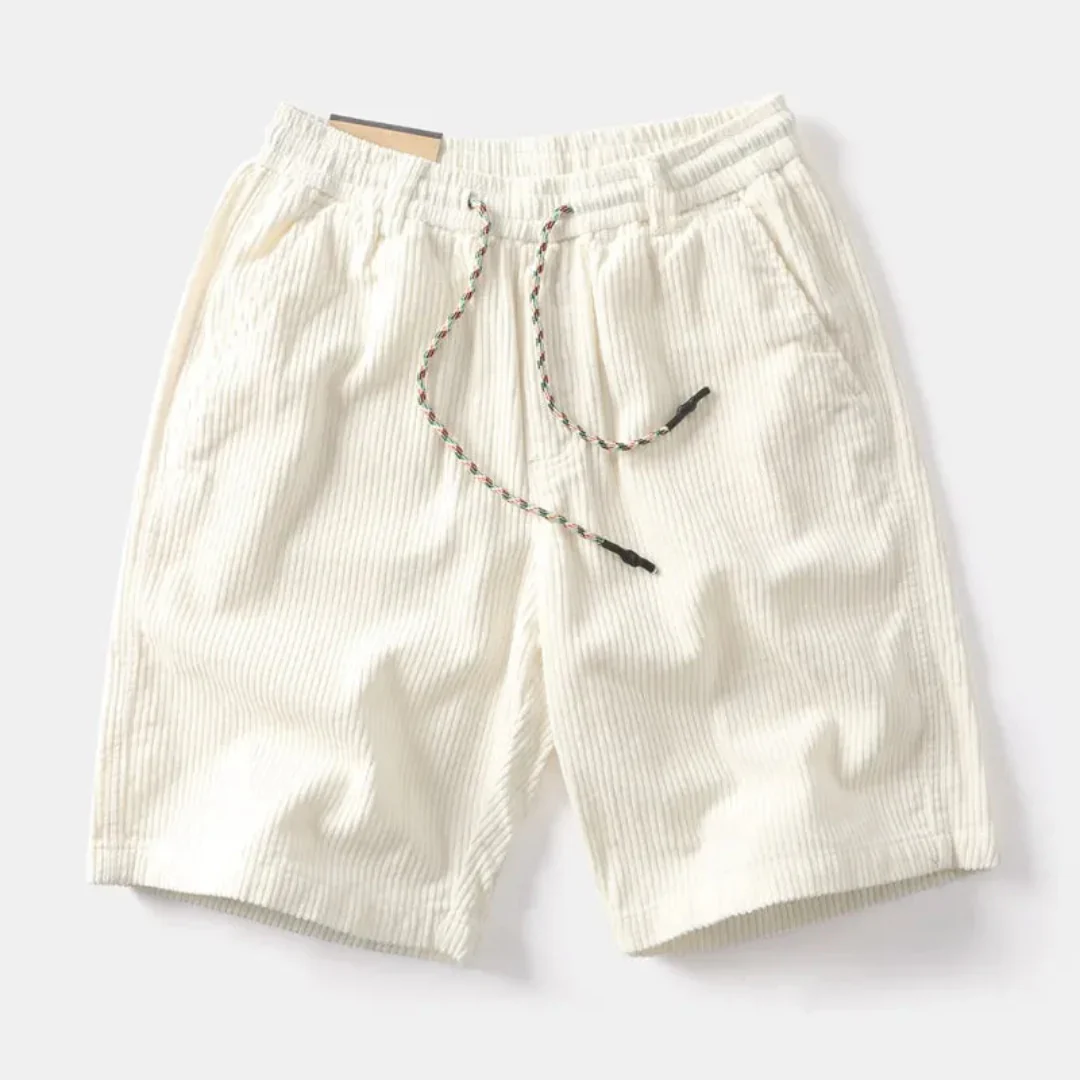 Jack Relaxed Fit Corduroy Shorts | Drawstring Waist Side Pockets Shorts - Image 5