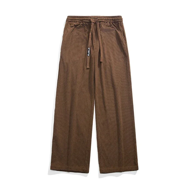 James Relaxed Fit Corduroy Pants | Drawstring Waist Side Pockets Pants - Image 6