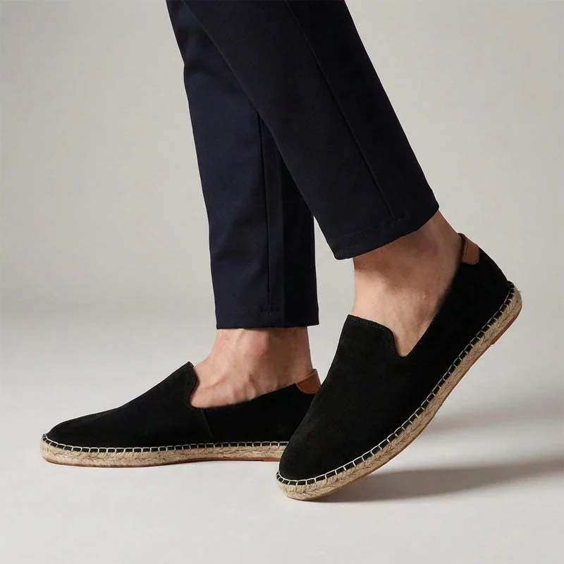 Joshua Espadrille Slip-On Shoes | Jute Sole Contrast Heel Espadrille Slip-On Shoes - Image 3
