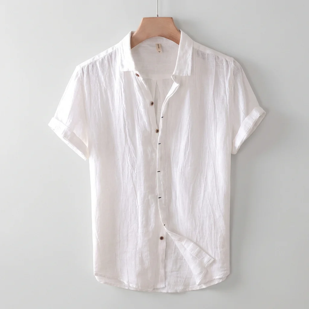 Leandro Relaxed Fit Short Sleeve Shirt | Collared Button Front Shirt - Image 3