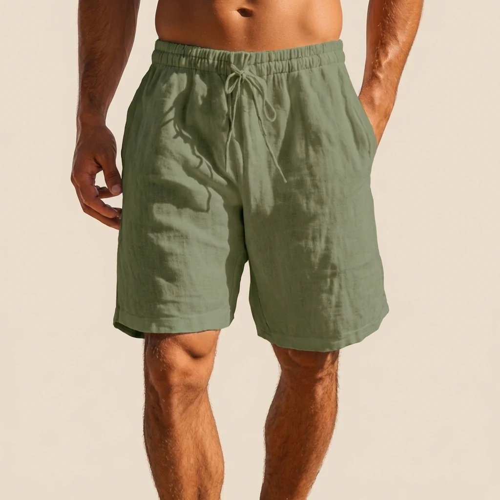 Leo Relaxed Fit Swim Shorts | Drawstring Waist Pockets Swim Shorts - Image 3