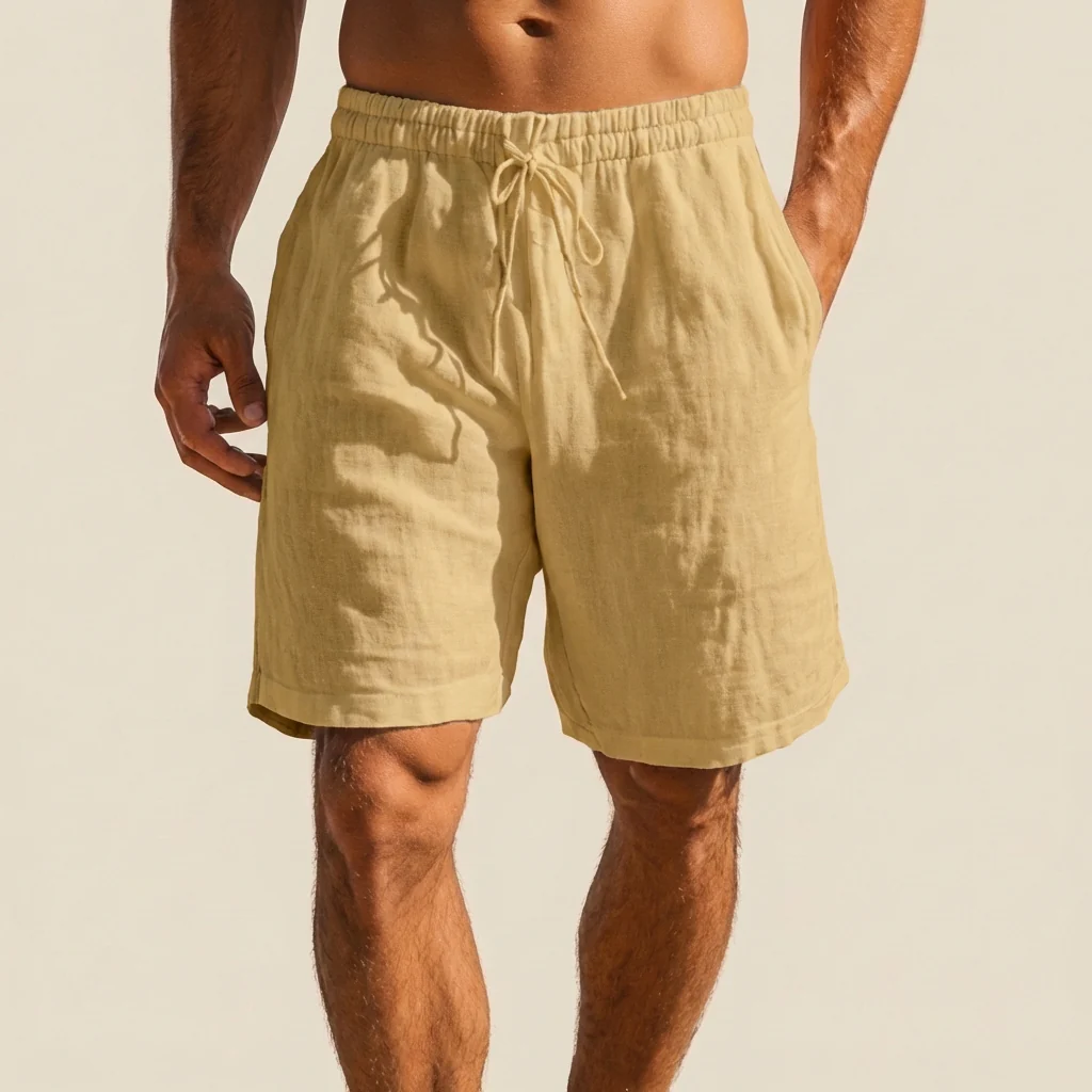 Leo Relaxed Fit Swim Shorts | Drawstring Waist Pockets Swim Shorts - Image 4