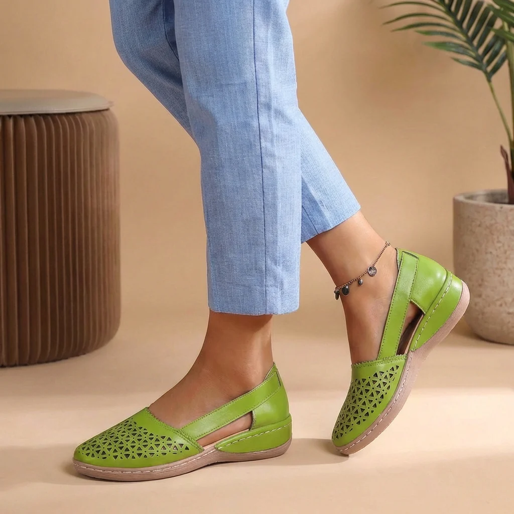 Marina Orthopedic Cut-Out Loafers | Breathable Comfort Walking Flats - Image 4