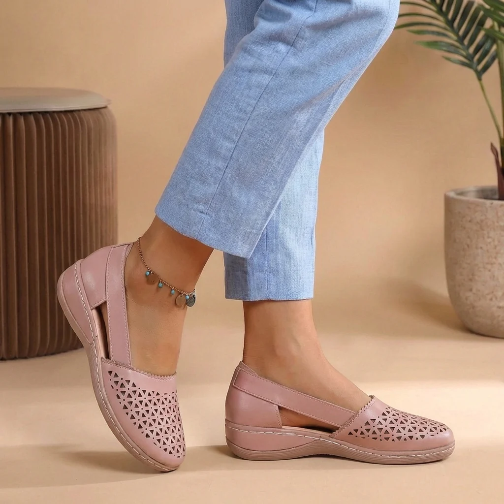 Marina Orthopedic Cut-Out Loafers | Breathable Comfort Walking Flats - Image 5