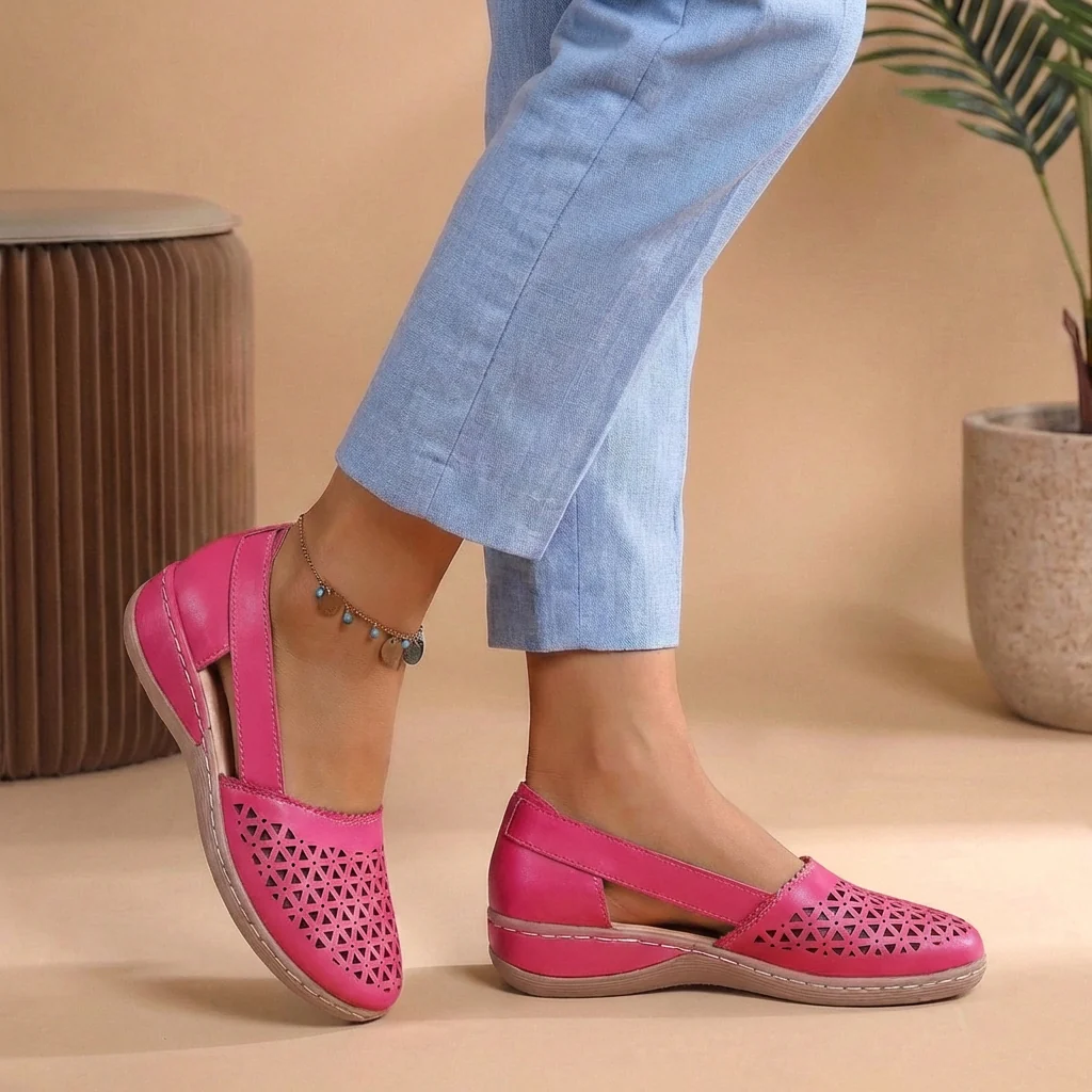 Marina Orthopedic Cut-Out Loafers | Breathable Comfort Walking Flats - Image 6