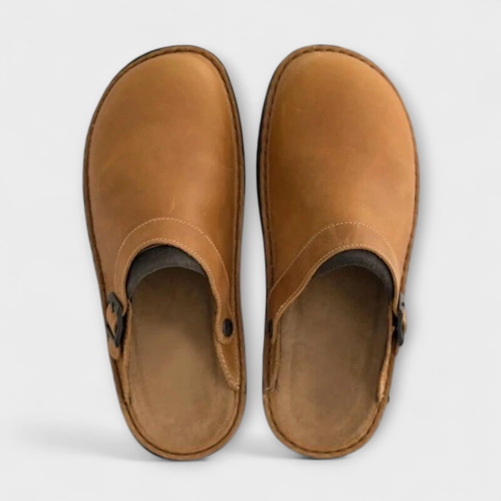 Oliver Relaxed Fit Clogs | Buckle Strap Thick Sole Clogs - Image 5