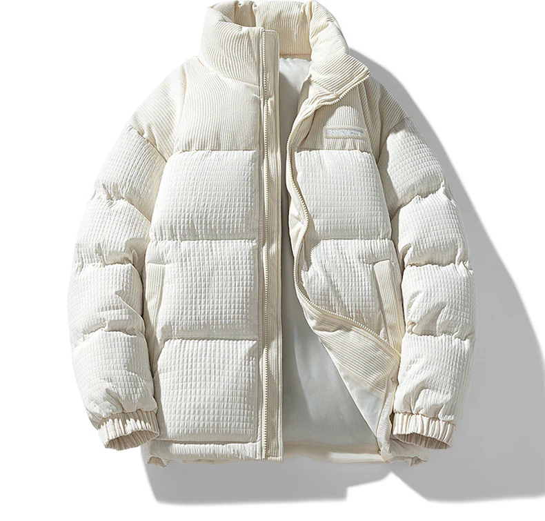 Oliver Oversized Puffer Jacket | Quilted Corduroy Panels Puffer Jacket - Image 3