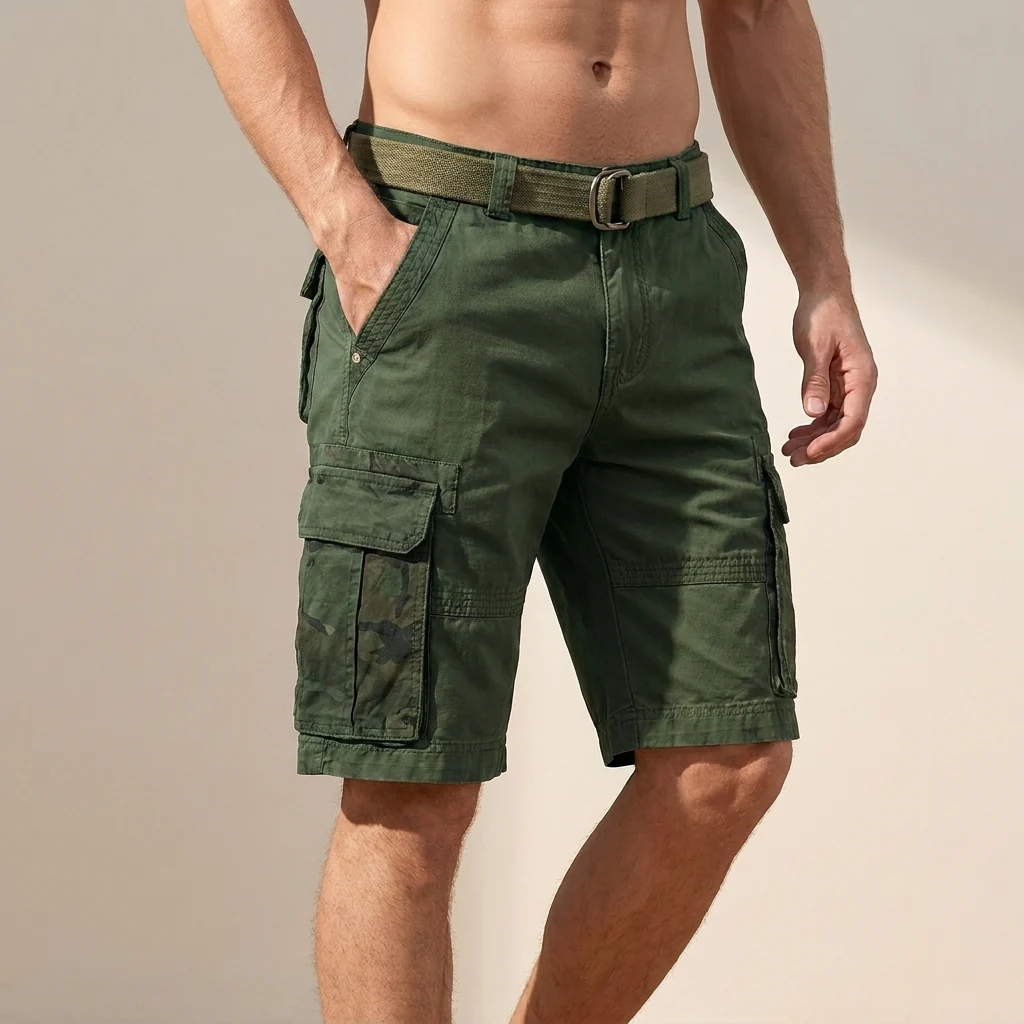 Oliver Relaxed Fit Cargo Shorts | Belted Cargo Pockets Cargo Shorts - Image 3
