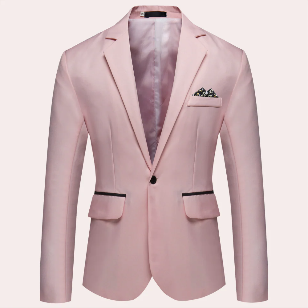 Oliver Tailored Fit Blazer | Notch Lapels Button Front Blazer - Image 3