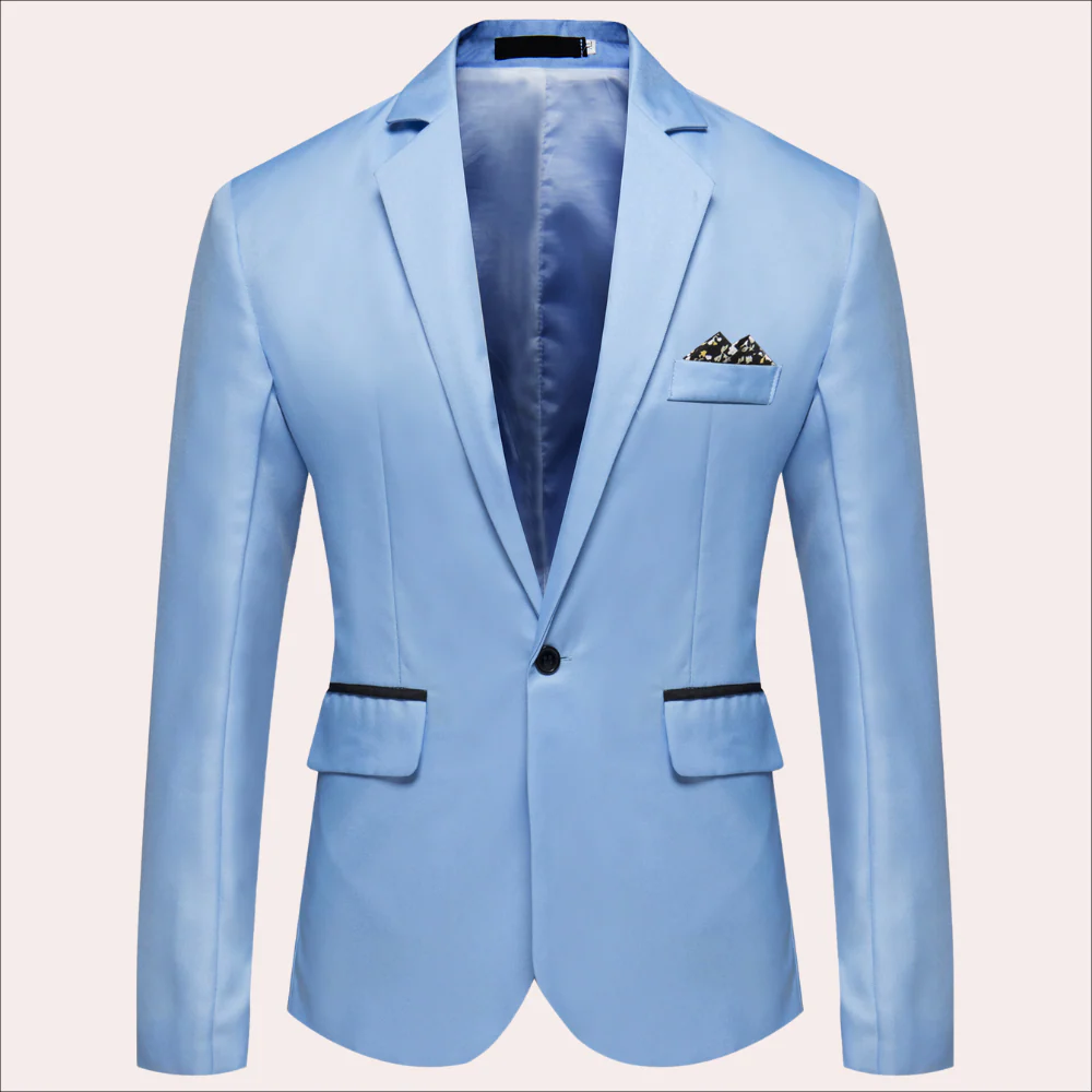 Oliver Tailored Fit Blazer | Notch Lapels Button Front Blazer - Image 5
