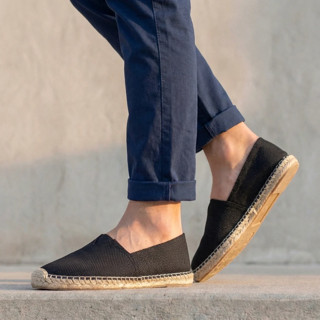 Oliver Orthopedic Slip-On Espadrilles | Jute Sole Slip-On Espadrilles - Image 3