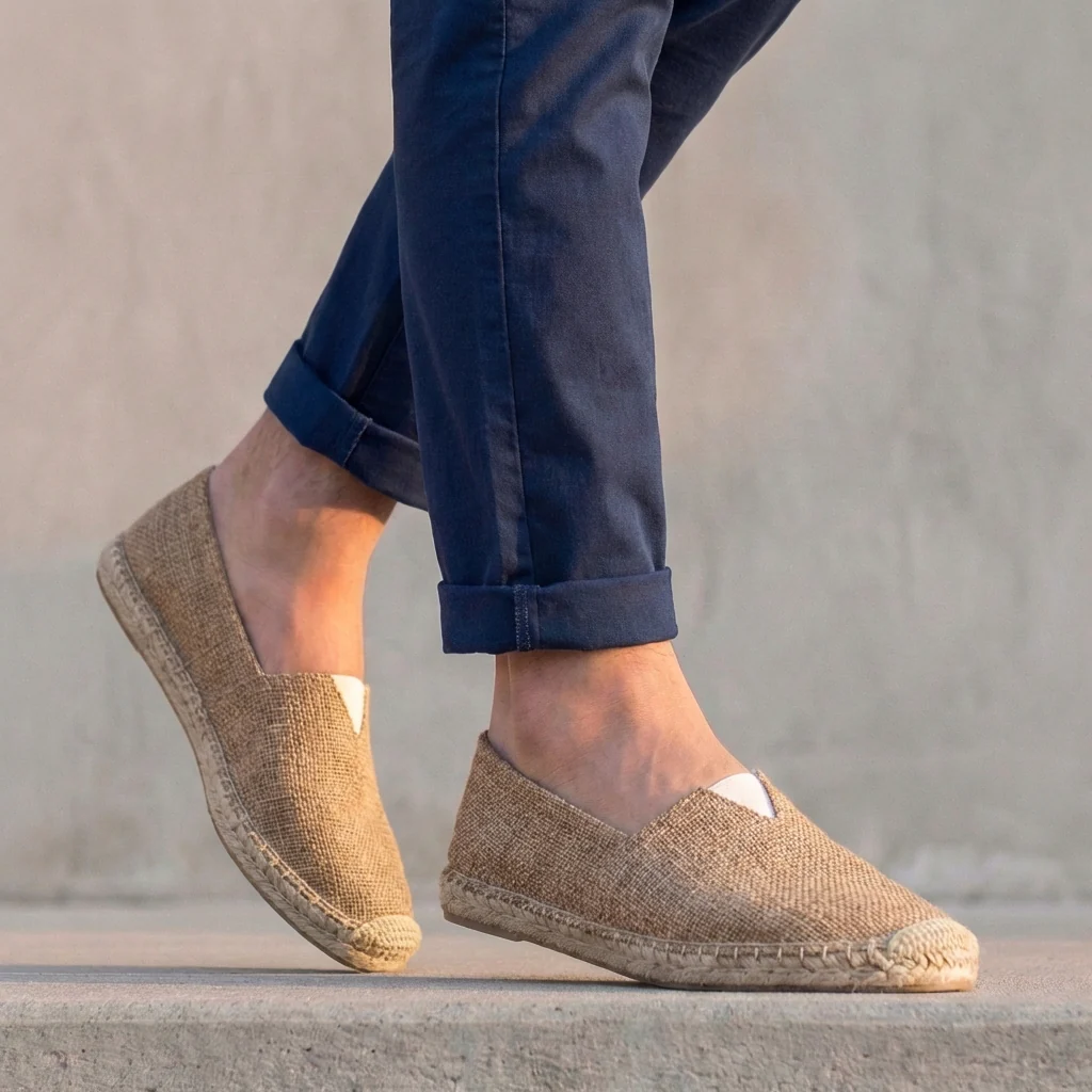 Oliver Orthopedic Slip-On Espadrilles | Jute Sole Slip-On Espadrilles - Image 4