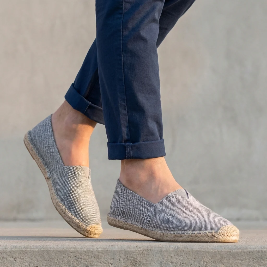Oliver Orthopedic Slip-On Espadrilles | Jute Sole Slip-On Espadrilles - Image 5