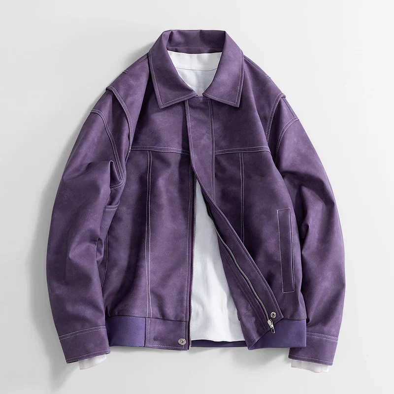 Oscar Relaxed Fit Leather Jacket | Collared Hip-Length Jacket - Image 10