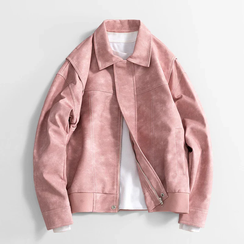 Oscar Relaxed Fit Leather Jacket | Collared Hip-Length Jacket - Image 11