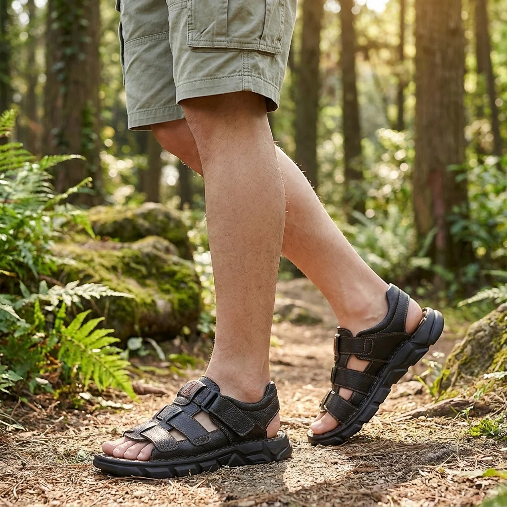 Oscar Orthopedic Low-Top Sport Sandal | Closed Toe Adjustable Straps Sport Sandal - Image 4