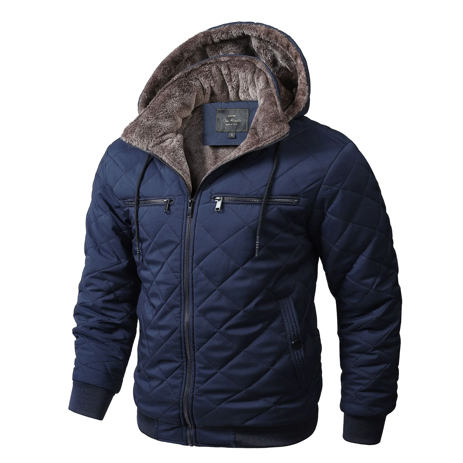 Arlo Quilted Hooded Jacket | Regular Fit Winter Bomber Jacket - Image 3