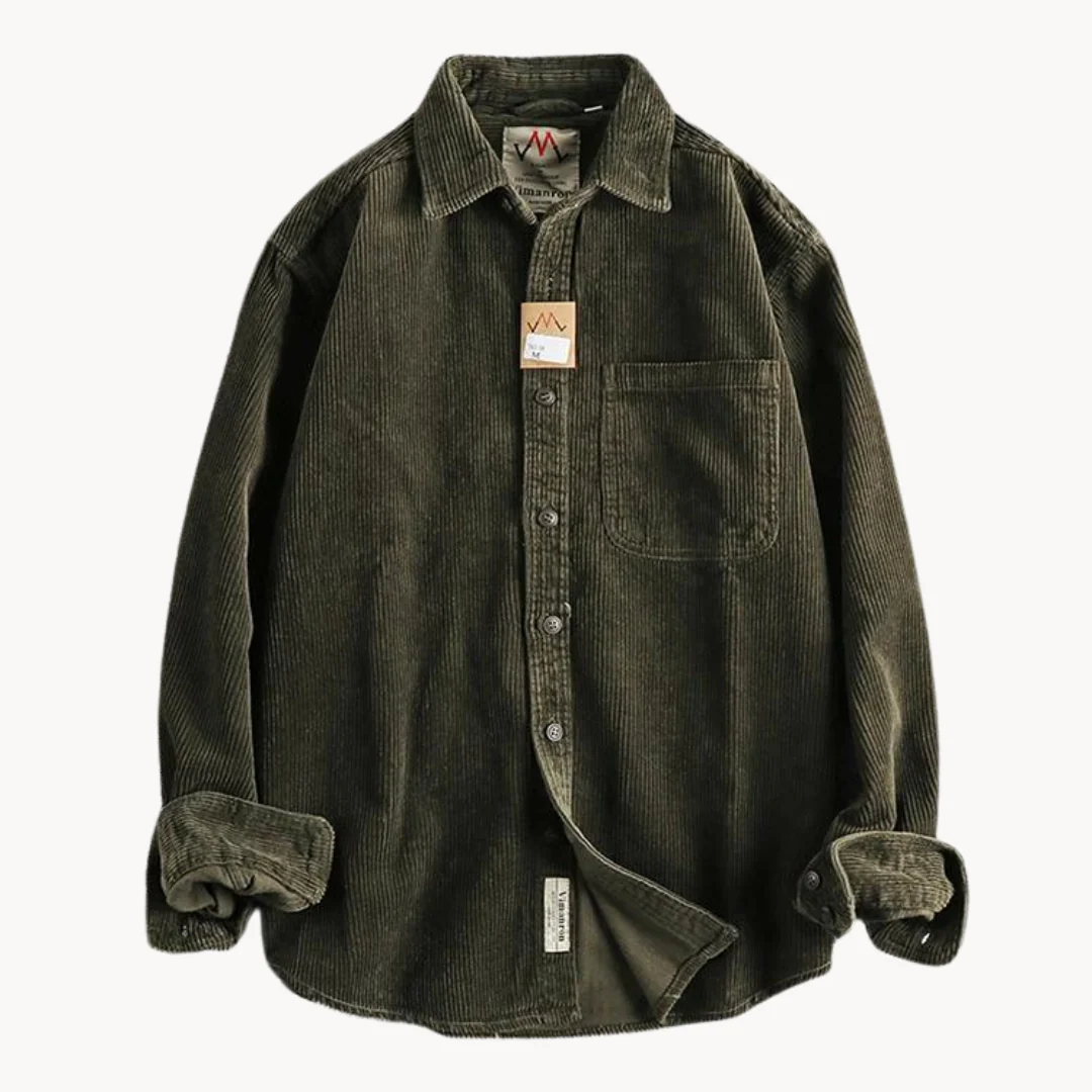 Oscar Relaxed Fit Button-Down Shirt | Collared Chest Pocket Shirt - Image 10