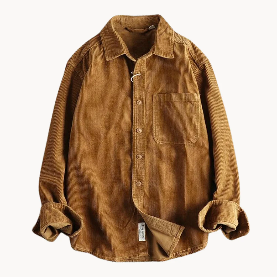 Oscar Relaxed Fit Button-Down Shirt | Collared Chest Pocket Shirt - Image 11