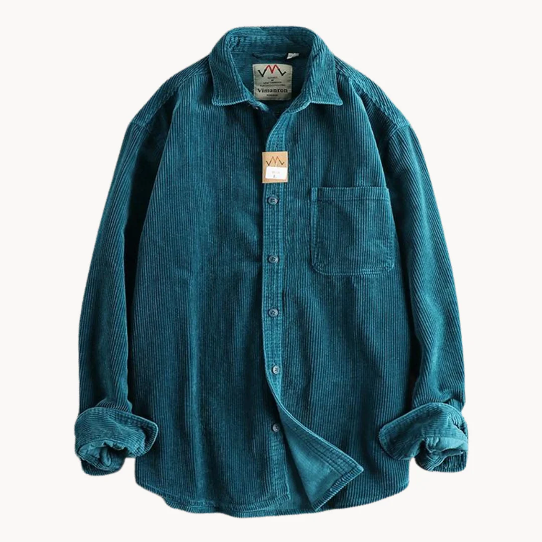 Oscar Relaxed Fit Button-Down Shirt | Collared Chest Pocket Shirt - Image 4