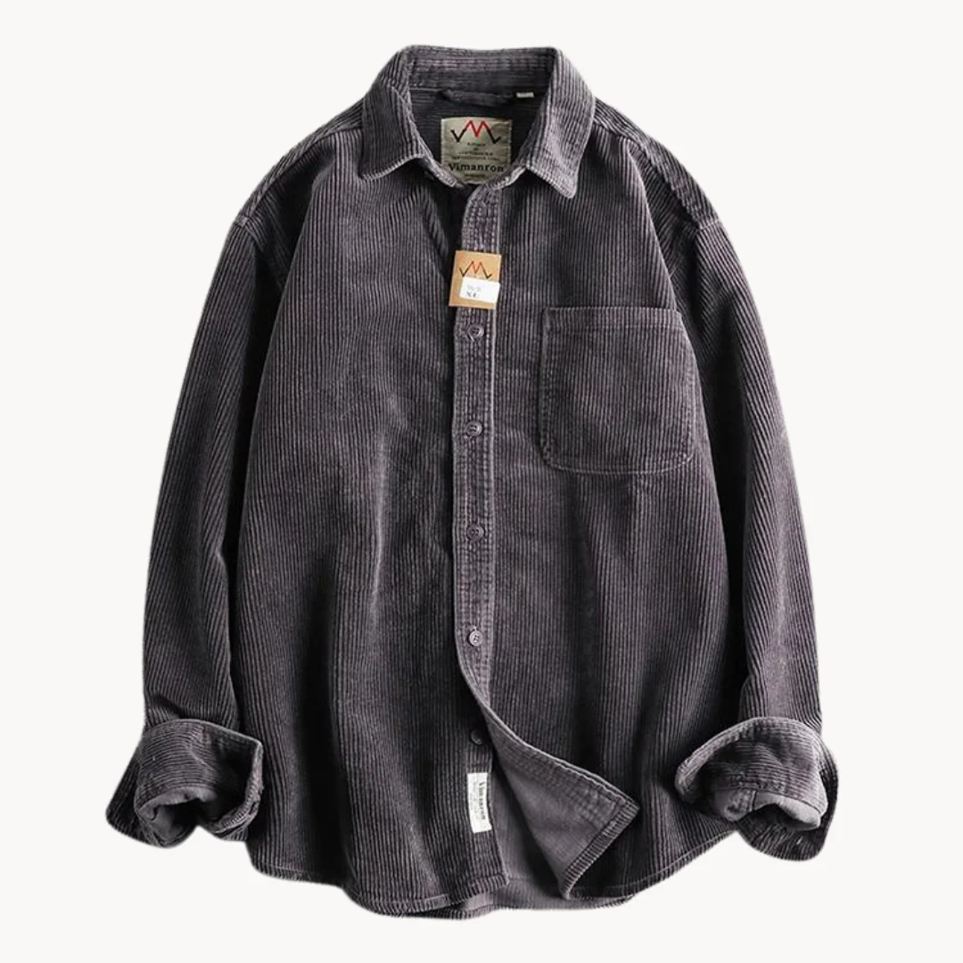 Oscar Relaxed Fit Button-Down Shirt | Collared Chest Pocket Shirt - Image 5