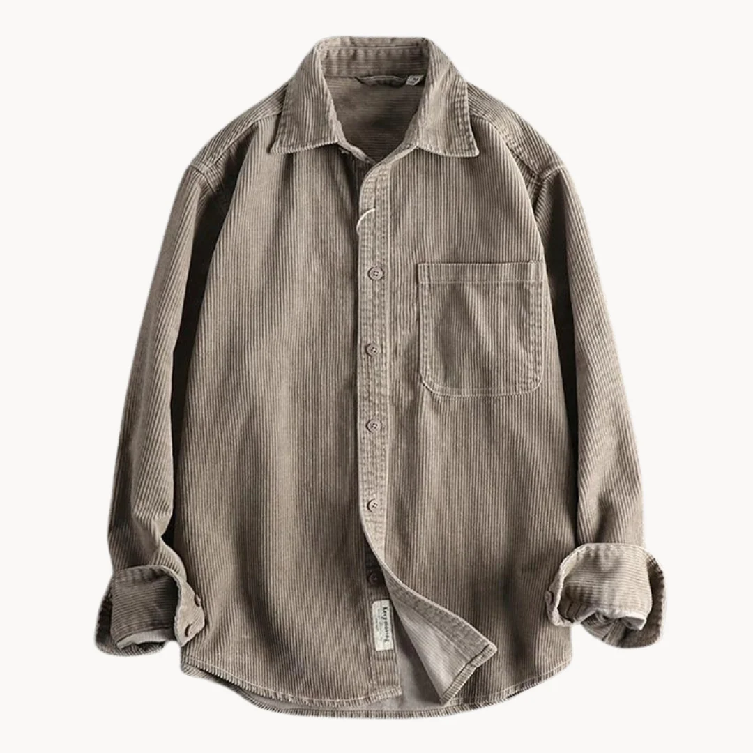 Oscar Relaxed Fit Button-Down Shirt | Collared Chest Pocket Shirt - Image 6