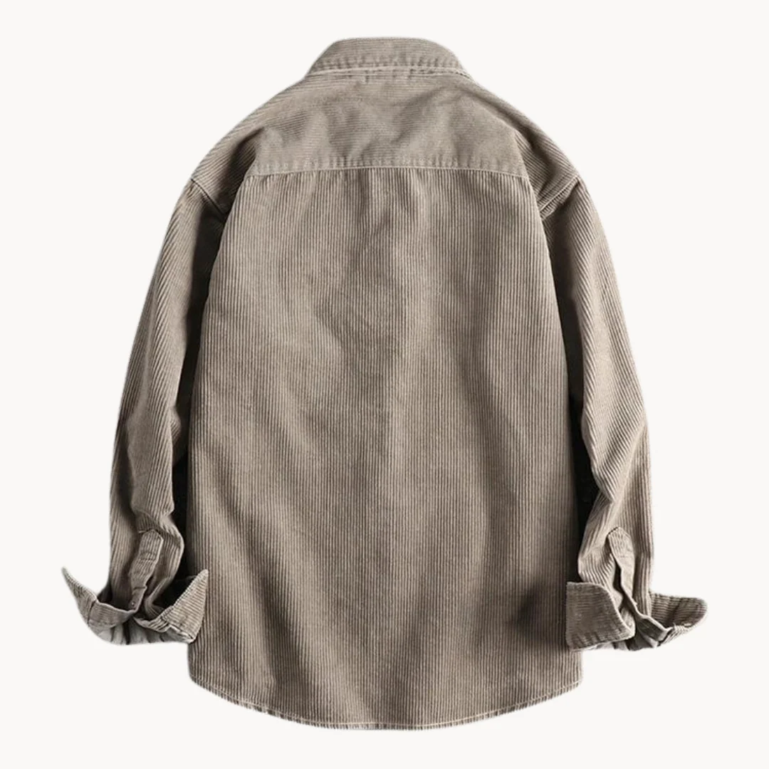 Oscar Relaxed Fit Button-Down Shirt | Collared Chest Pocket Shirt - Image 7