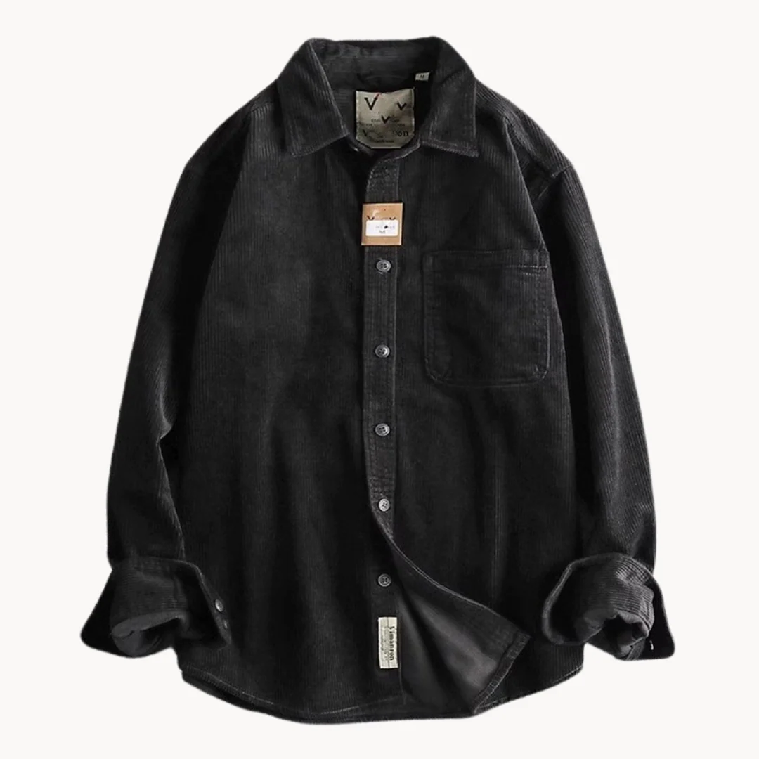 Oscar Relaxed Fit Button-Down Shirt | Collared Chest Pocket Shirt - Image 8