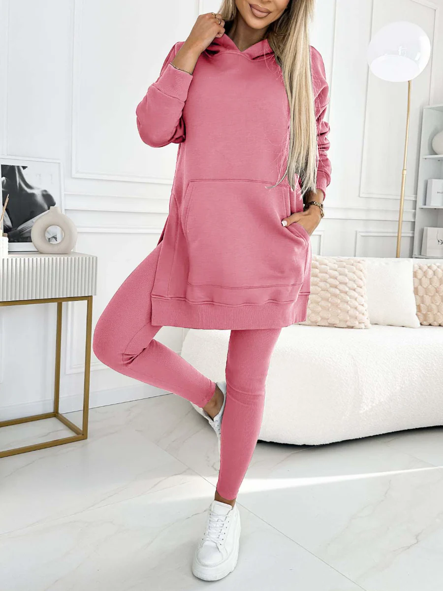 Qessiah Set | Women's Winter Hoodie & Leggings Loungewear - Image 12