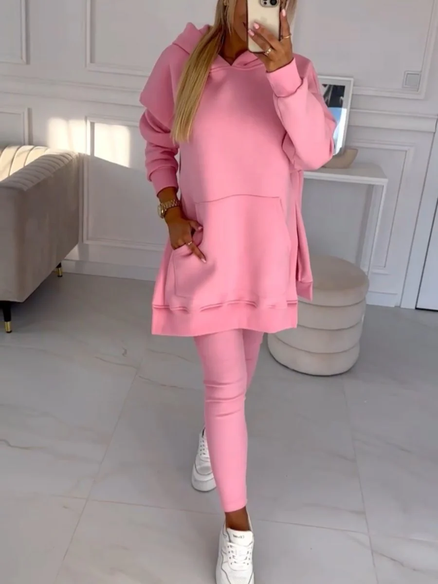 Qessiah Set | Women's Winter Hoodie & Leggings Loungewear - Image 13