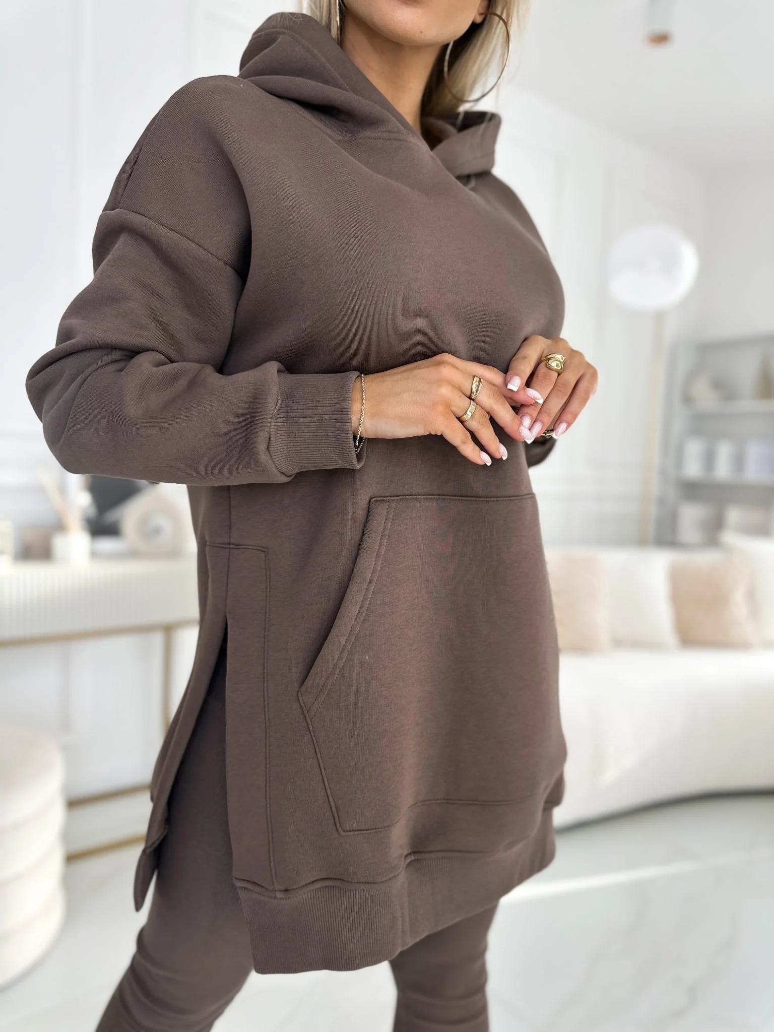 Qessiah Set | Women's Winter Hoodie & Leggings Loungewear - Image 5